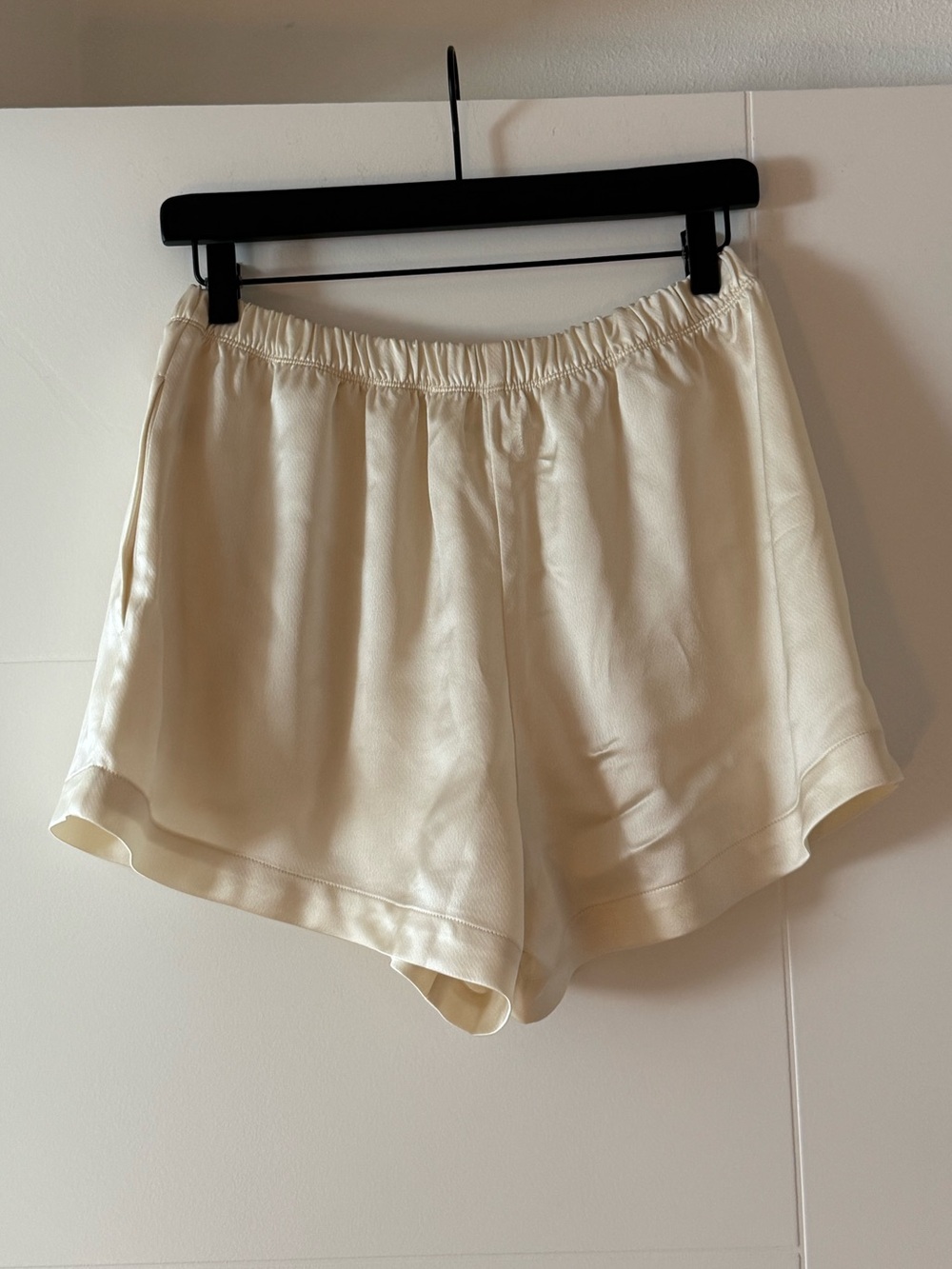 Leset Barb Boxer Shorts in Crème - Picture 4 of 6